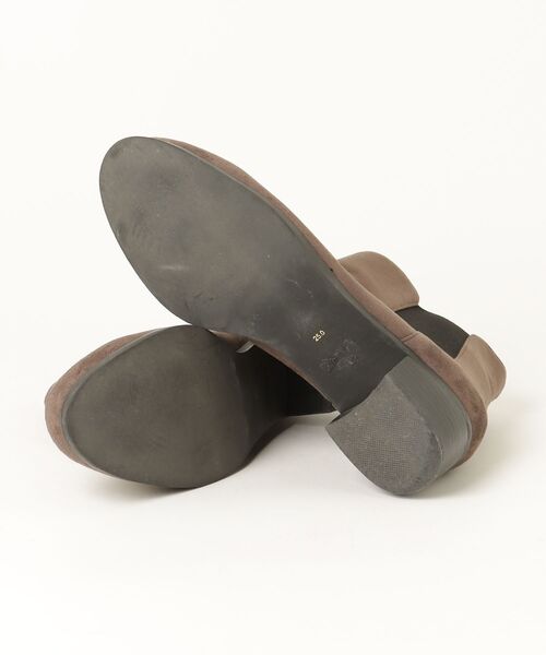 「Boisson Chocolat」 ショートブーツ 25cm ブラウン レディース_画像3