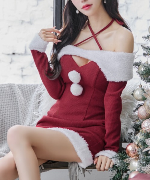 クロスネックバストオープンサンタコスプレ sugar クリスマス sugar nine コスプレ クロスネックバストオープンサンタコスプレ