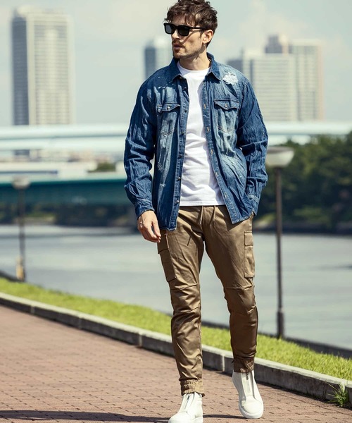 最終価格【未使用】1piu1uguale3カーキパンツ 1PIU1UGUALE3 RELAX 「1PIU1UGUALE3 RELAX 」 カーゴパンツ M カーキ