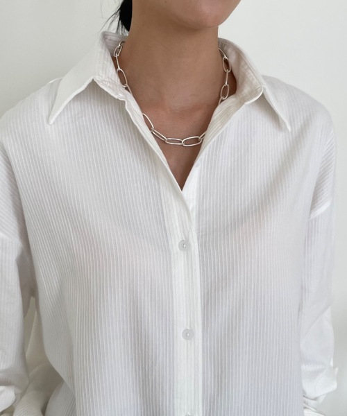 「Didot.showroom」 長袖シャツ FREE スカイブルー レディース_画像3