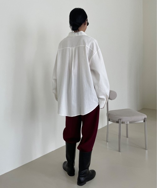 「Didot.showroom」 長袖シャツ FREE スカイブルー レディース_画像5