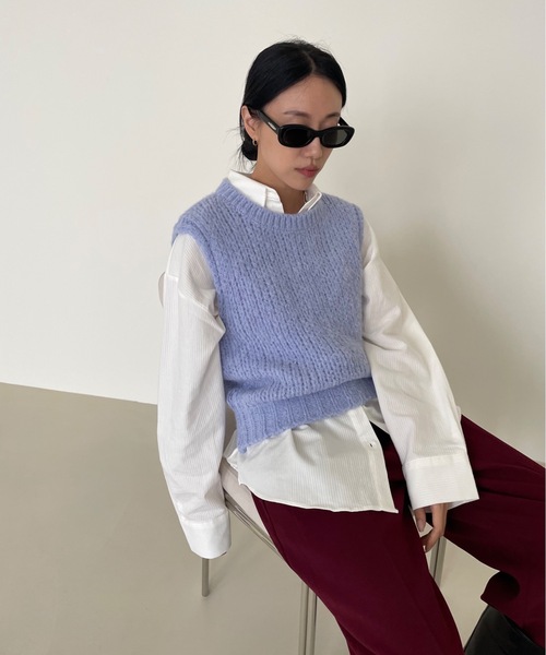 「Didot.showroom」 長袖シャツ FREE スカイブルー レディース_画像8