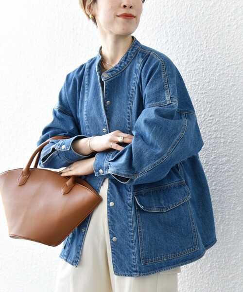 SHIPS any 「SHIPS any」 デニムジャケット ONE SIZE ブルー
