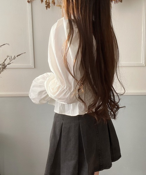 Nana ブラウス シャツ シャーリングブラウス レディース : ZOZOTOWN
