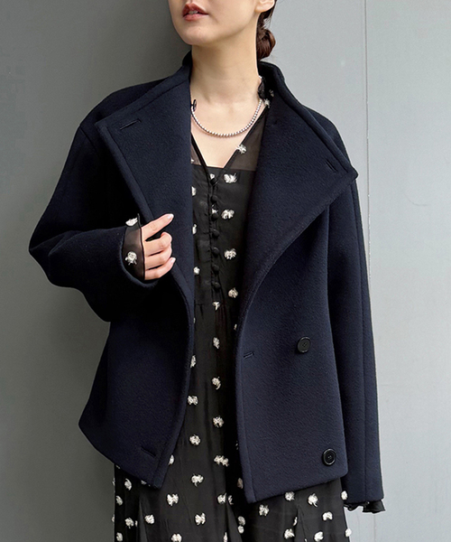 IENA（イエナ） コート アウター 「追加」SO スタンドカラーショート