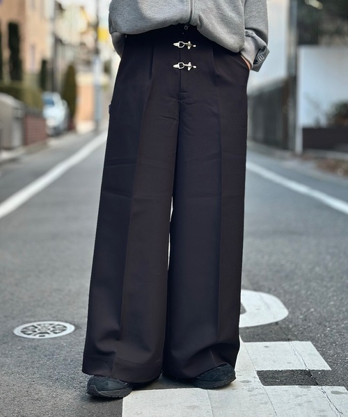 MandO（エムオー） ワイドパンツ スラックス ファイヤーマンバギー