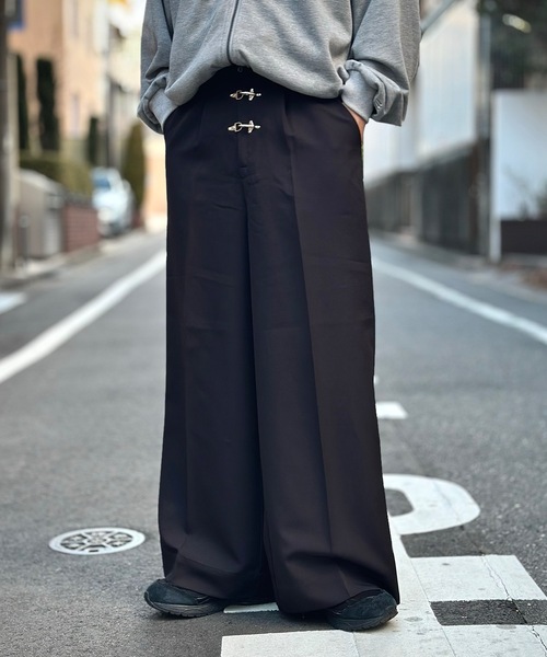 MandO（エムオー） ワイドパンツ スラックス ファイヤーマンバギー