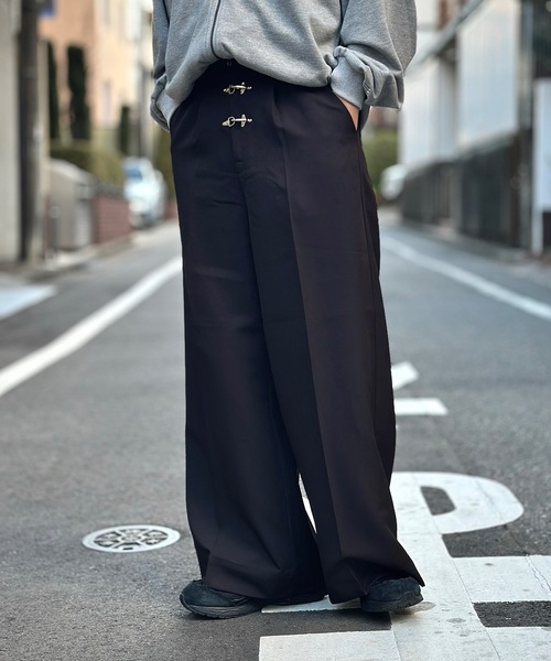 MandO（エムオー） ワイドパンツ スラックス ファイヤーマンバギー