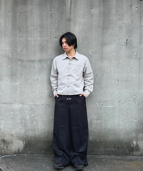 MK paris 00s archive 変形パンツ ワイドスラックス　バギー MandO（エムオー） ワイドパンツ スラックス ファイヤーマンバギー