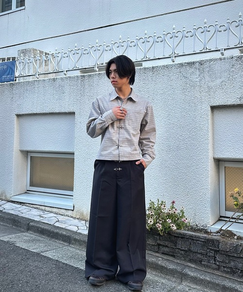 MandO（エムオー） ワイドパンツ スラックス ファイヤーマンバギー
