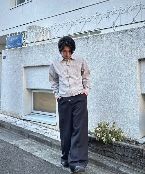 MandO（エムオー） ワイドパンツ スラックス ファイヤーマンバギー