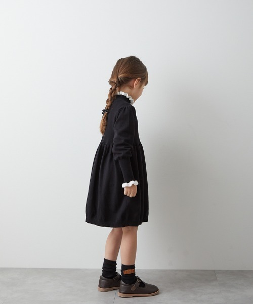「riziere」 「KIDS」ニットワンピース 90 ライトグレー キッズ_画像7