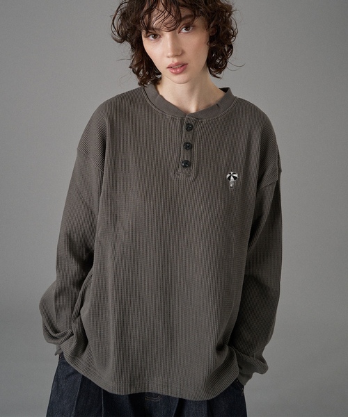 「ONCILY」 長袖Tシャツ SMALL ブラック メンズ_画像9