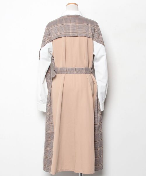 「179/WG」 ノースリーブワンピース MEDIUM ライトベージュ レディース_画像2