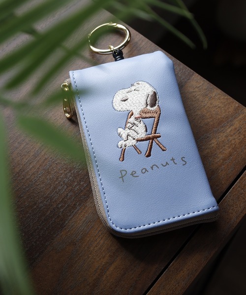 SNOOPY(スヌーピー) キーケース キーケース リール 刺繍 パスケース SNOOPY(スヌーピー) キーケース キーケース リール 刺繍 パスケース