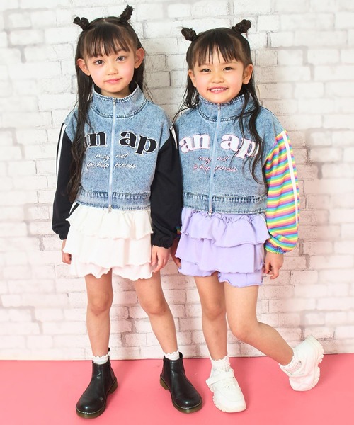 まとめ売り　女の子　100〜110 アウター　スウェット　パンツ　Tシャツ　長袖 ANAP kids（アナップキッズ） ブルゾン アウター 袖スウェット デニム