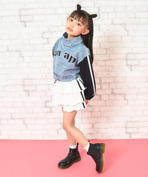 ANAP kids（アナップキッズ） ブルゾン アウター 袖スウェット デニム