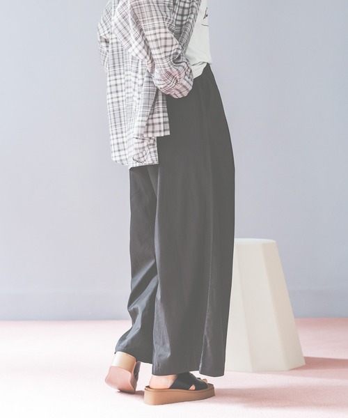 ワイドパンツ パンツ DRYイージーワイドパンツ レディースの画像