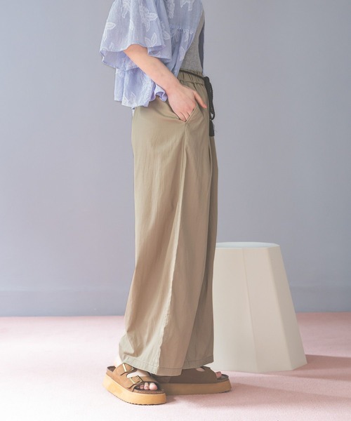ワイドパンツ パンツ DRYイージーワイドパンツ レディースの画像