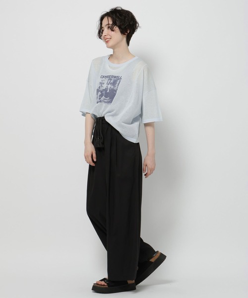ワイドパンツ パンツ DRYイージーワイドパンツ レディースの画像
