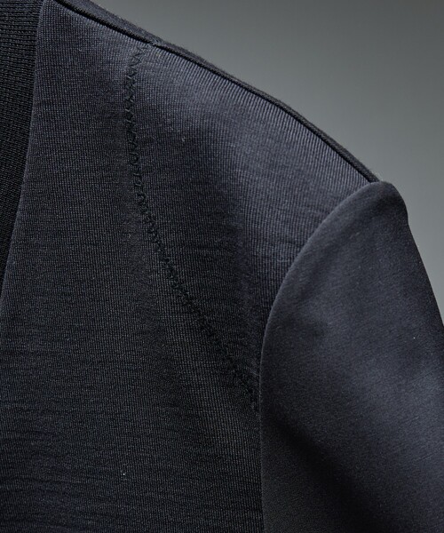 カーディガン セットアップ対応「i`m here/アイムヒアー」DOCKING CARDIGAN / ドッキング カーディガン / ユニセックスの画像