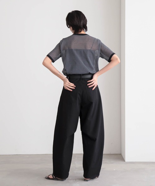 for/c（フォーシー） tシャツ 半袖 ニットリンガーT/ボーダーT