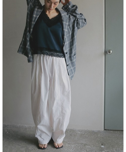 anuke（アンヌーク） パンツ Volumetuck Cocoon Pants レディース
