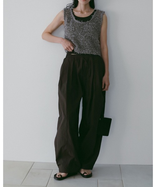 anuke（アンヌーク） パンツ Volumetuck Cocoon Pants レディース