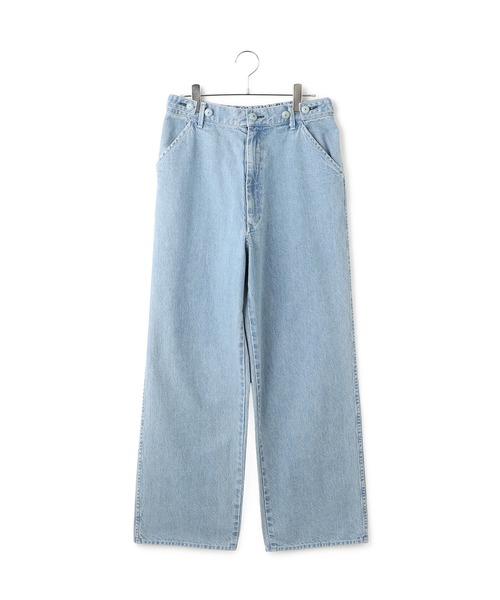 ワイドパンツ ジーンズ デニム デニムパンツ レディースの画像