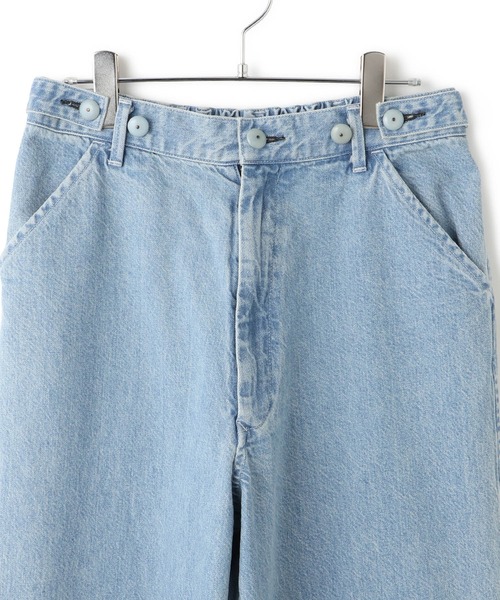 ワイドパンツ ジーンズ デニム デニムパンツ レディースの画像