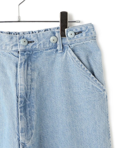 ワイドパンツ ジーンズ デニム デニムパンツ レディースの画像