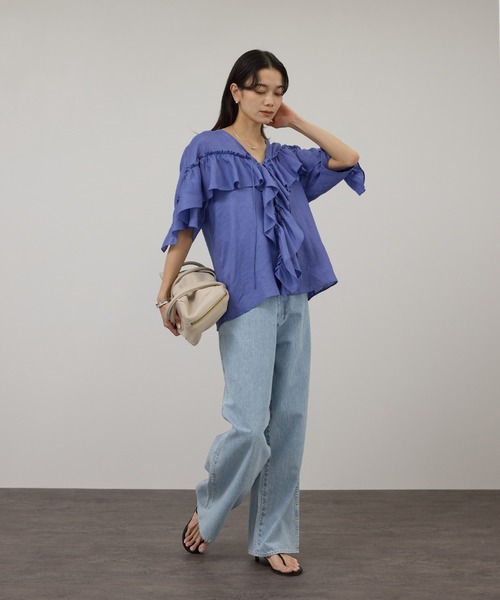 KURO for SALON ライトブルーストレートデニム KURO ジーンズ デニム デニムパンツ 「KURO for SALON（クロ）」別注