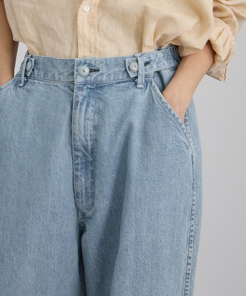 ワイドパンツ ジーンズ デニム デニムパンツ レディースの画像