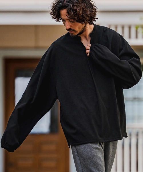 シャツ ms6539-Brushed TR Woven Pullover Shirt プルオーバーシャツ(A72126cmb) メンズの画像