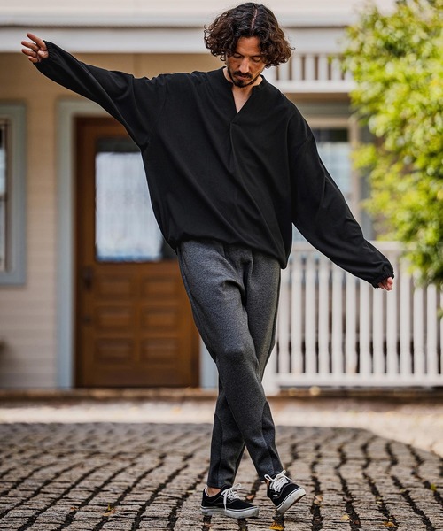 シャツ ms6539-Brushed TR Woven Pullover Shirt プルオーバーシャツ(A72126cmb) メンズの画像
