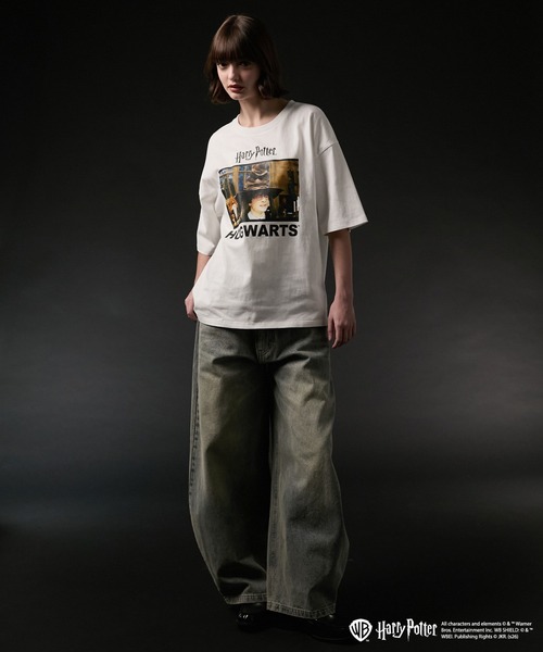tシャツ 「VELNUS」Harry Potter Graphic Print Short-Sleeve T-Shirt/ハリー・ポッター プリント半袖Tシャツ メンズ レディース | VELNUS | 22