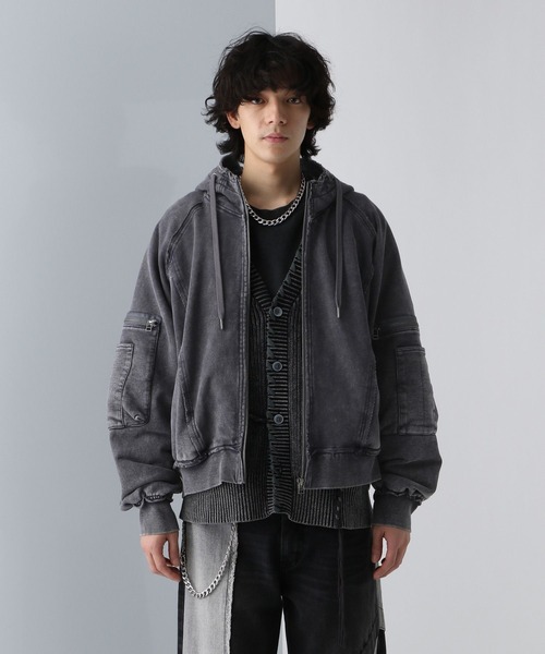 HARE（ハレ） ジップアップパーカー SMALL パープル メンズ : ZOZOTOWN