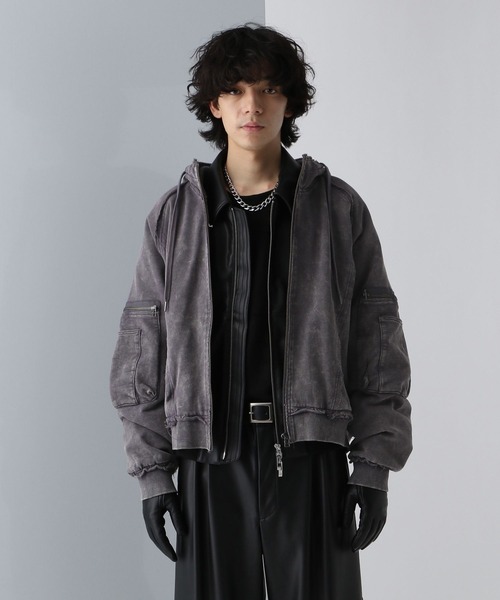 HARE（ハレ） ジップアップパーカー SMALL パープル メンズ : ZOZOTOWN
