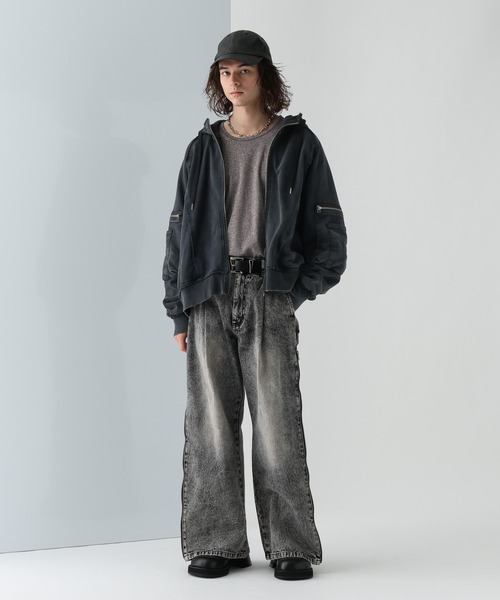 HARE（ハレ） ジップアップパーカー SMALL パープル メンズ : ZOZOTOWN