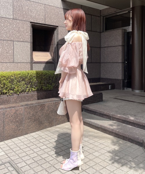 「NOMAE」 半袖ブラウス FREE アイボリー レディース_画像3