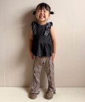 パンツ 「リンク」メロウリブフレアレギンス_セ...の詳細画像1