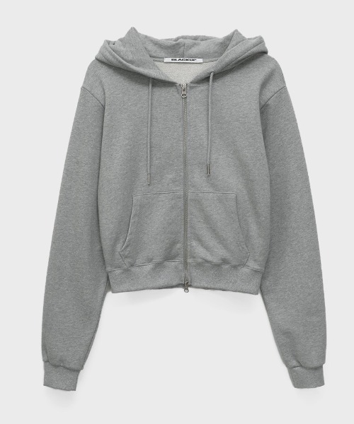 「BLACKUP」 ジップアップパーカー ONESIZE グレー レディース_画像3