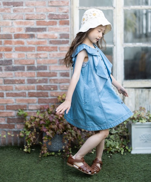 「RIO」 「KIDS」ノースリーブワンピース 100cm ブラック キッズ_画像8