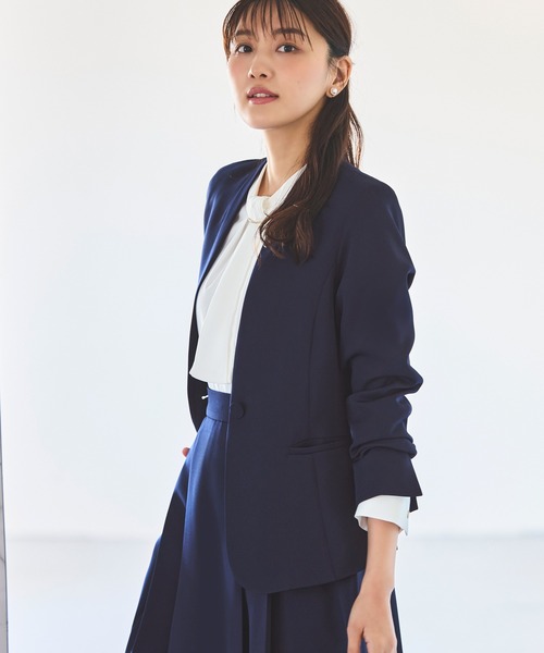 「RUIRUE BOUTIQUE」 スカートスーツ L ブラック レディース_画像3