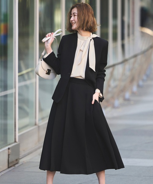 「RUIRUE BOUTIQUE」 スカートスーツ L ブラック レディース_画像8