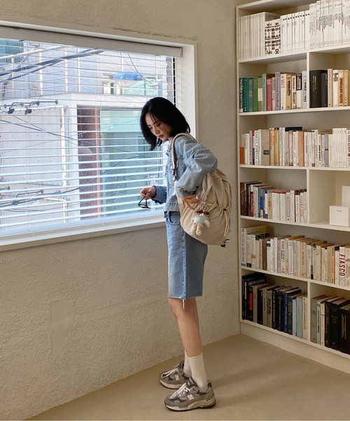 「by muni:r」 デニムジャケット FREE ライトブルー レディース_画像6