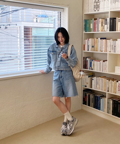 「by muni:r」 デニムジャケット FREE ライトブルー レディース_画像8