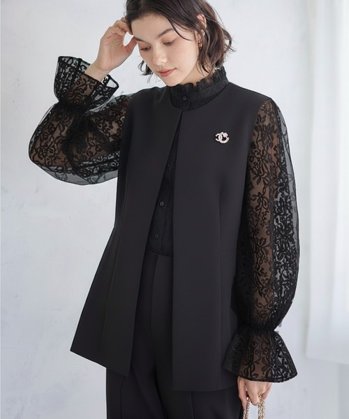 「GeeRA」 セットアップ MEDIUM ベージュ レディース_画像7