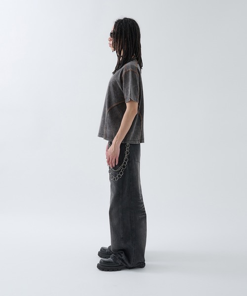 「ANDER HUNK」 半袖Tシャツ LARGE ブラック メンズ_画像5