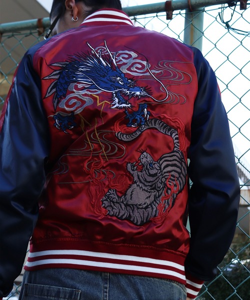 WESTSEA（ウエストシー） スカジャン 虎 風神雷神 舞子 鷹 龍 和柄